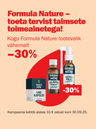 Formula Nature tooted vähemalt -30%
