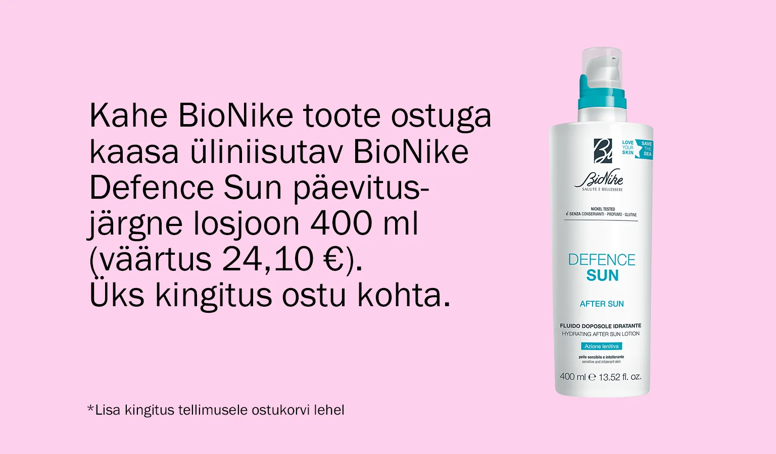 BioNike kingikampaania