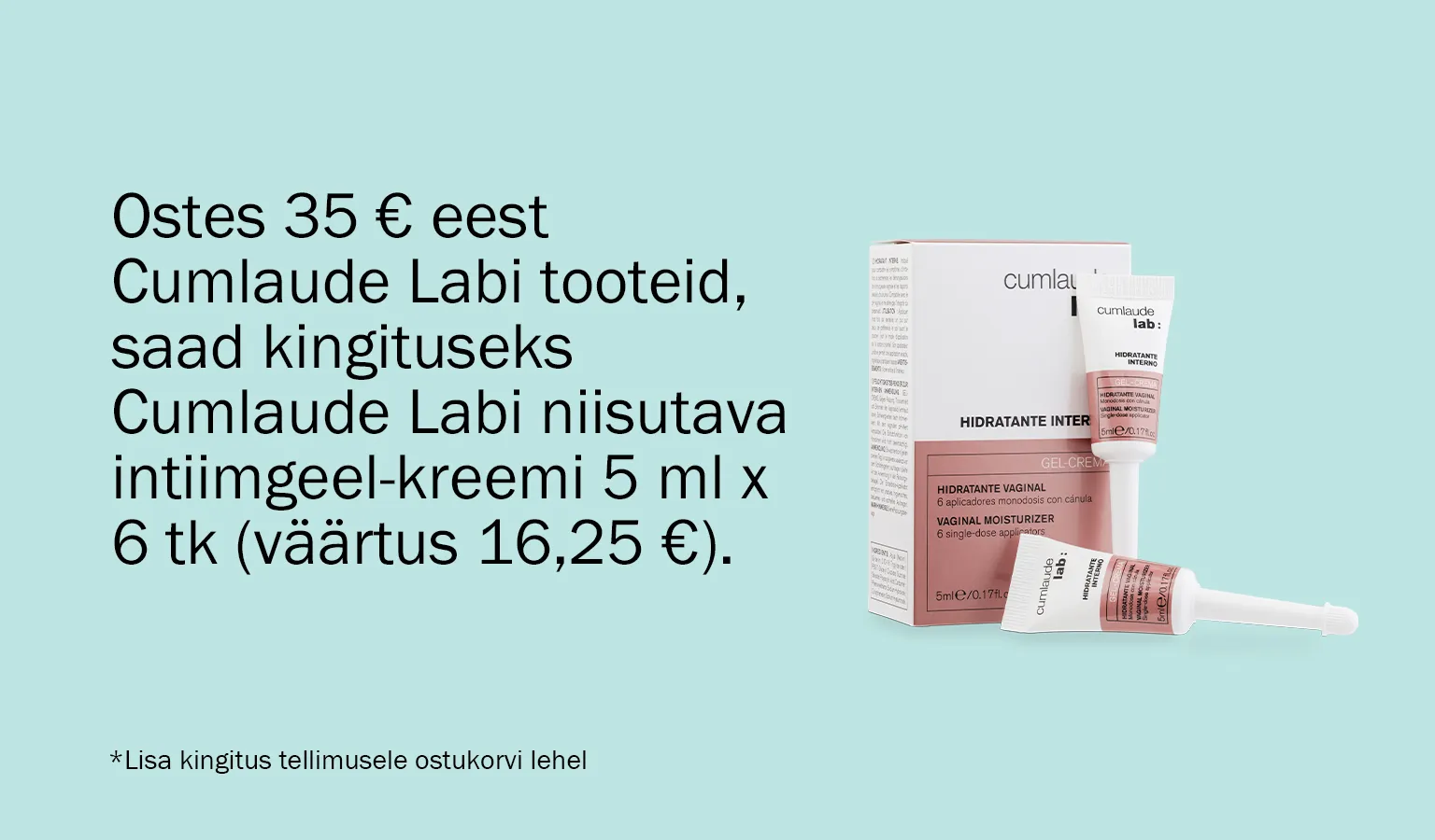 Cumlaude Lab kingikampaania