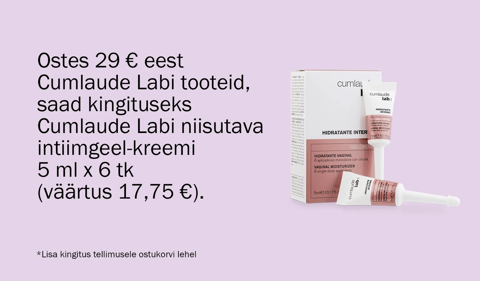 Cumlaude Lab kingikampaania