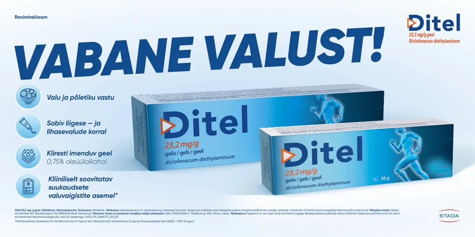 Ditel geel (diklofenak) – lihtne ja tõhus abi lihas-skeleti valu korral