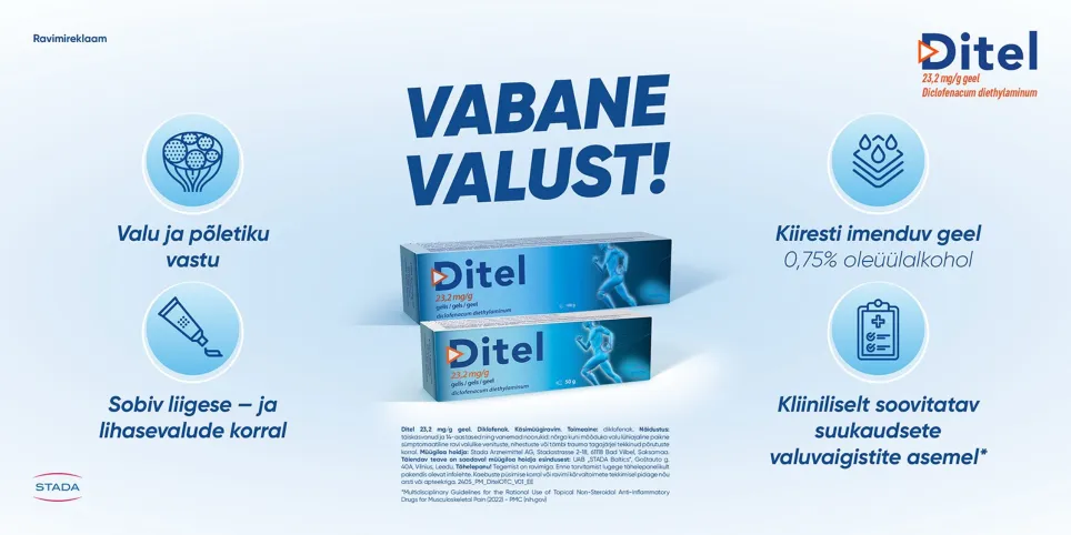Ditel geel (diklofenak) – lihtne ja tõhus abi lihas-skeleti valu korral