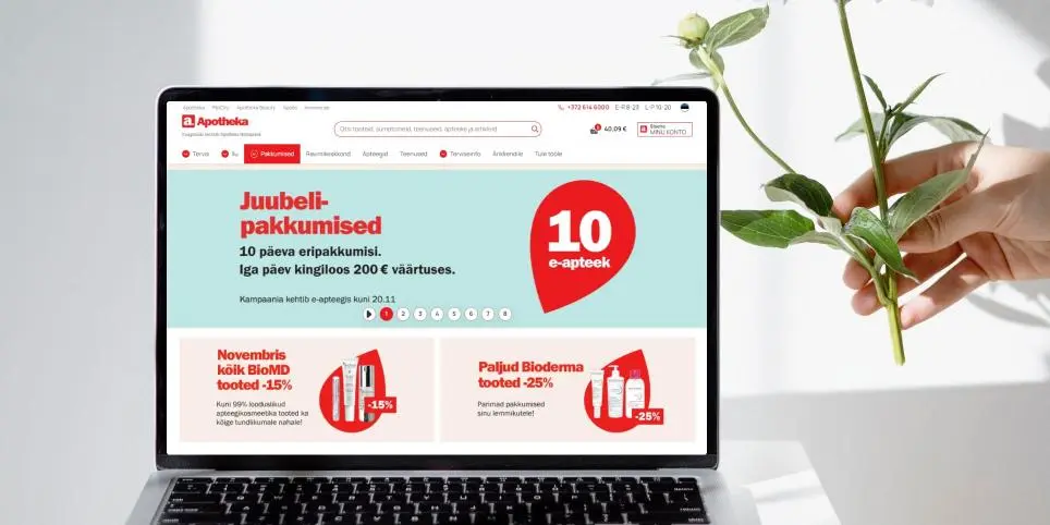 Igas mõttes esimene. Apotheka e-apteek sai 10. aastaseks