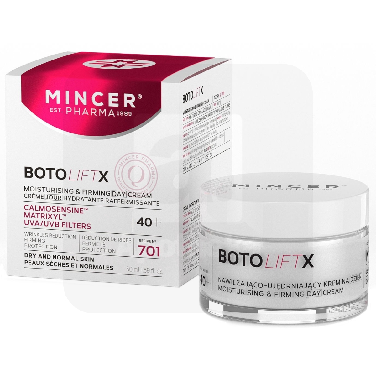 MINCER PHARMA BOTOLIFTX PÄEVAKREEM PINGULDAV 50ML