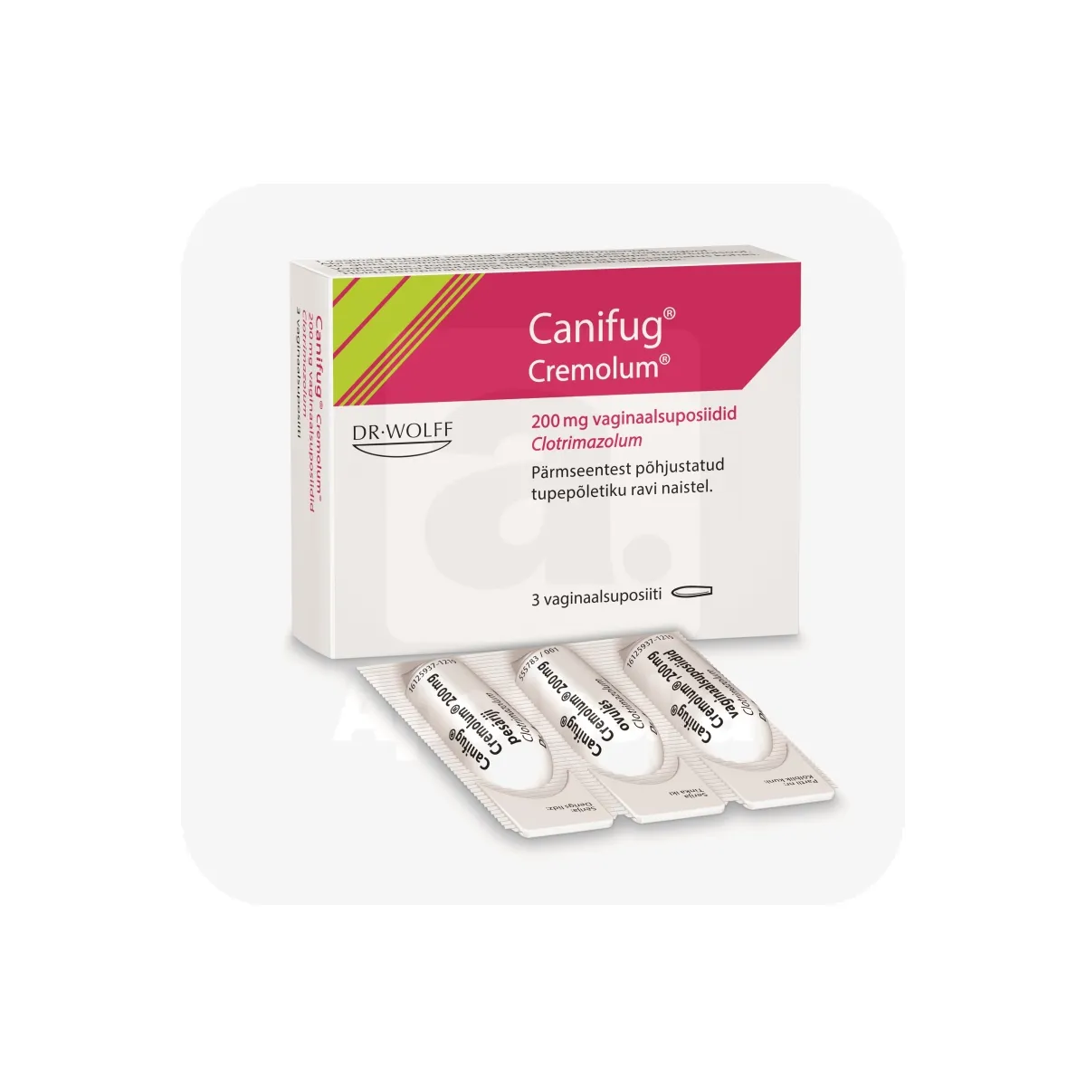 CANIFUG CREMOLUM VAGINAALSUPOSIIT 200MG  N3 - Tootepilt