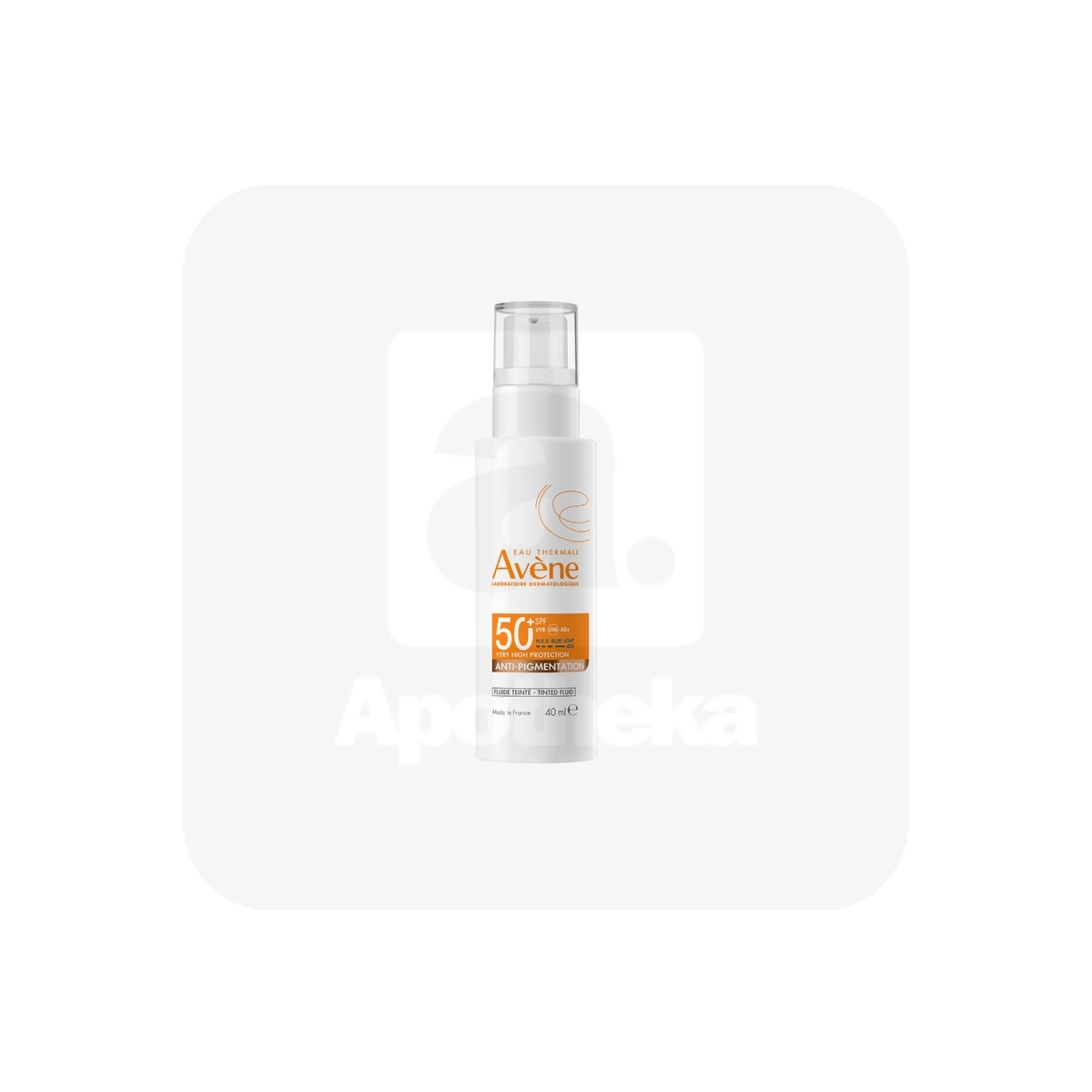 AVENE SUN PÄIKESEKAITSEEMULSIOON PIGMENDIVASTANE SPF50+ 40ML - Tootepilt