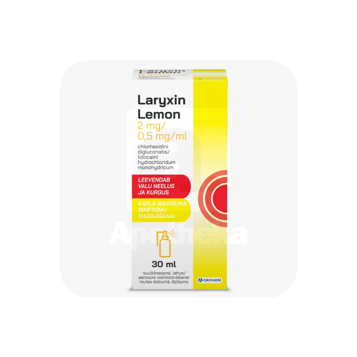 LARYXIN LEMON SUUÕÕNESPREI 2MG+0,5MG/ML 30ML N1 - Tootepilt