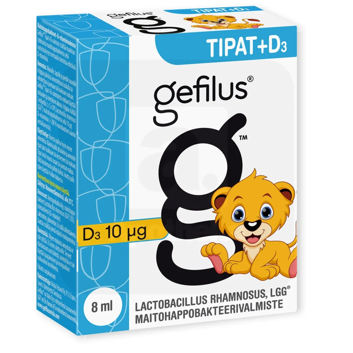 GEFILUS LGG TILGAD +D3 VITAMIIN 8ML - Tootepilt