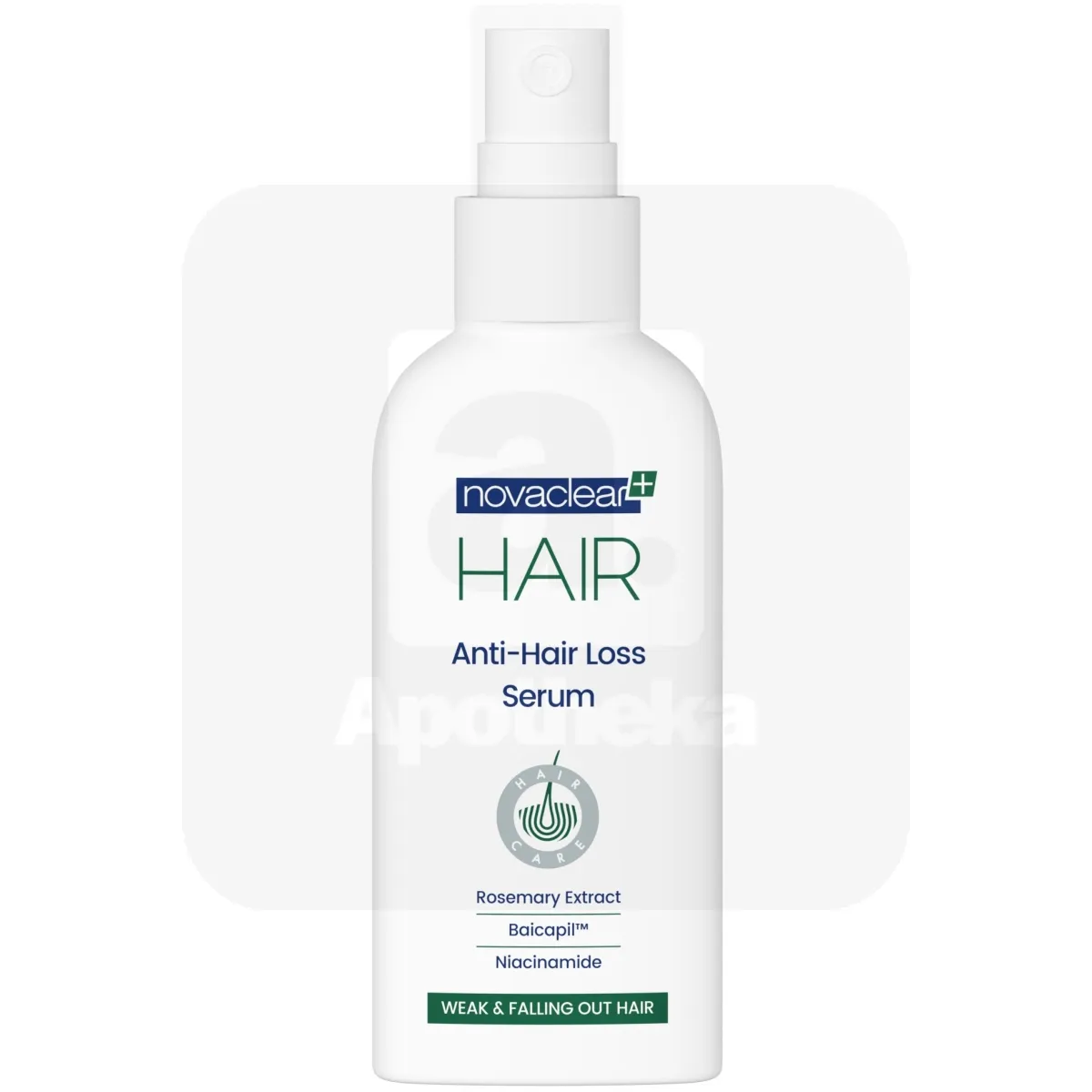 NOVACLEAR HAIR SEERUM JUUSTE VÄLJALANGEMISE VASTU 100ML - Tootepilt