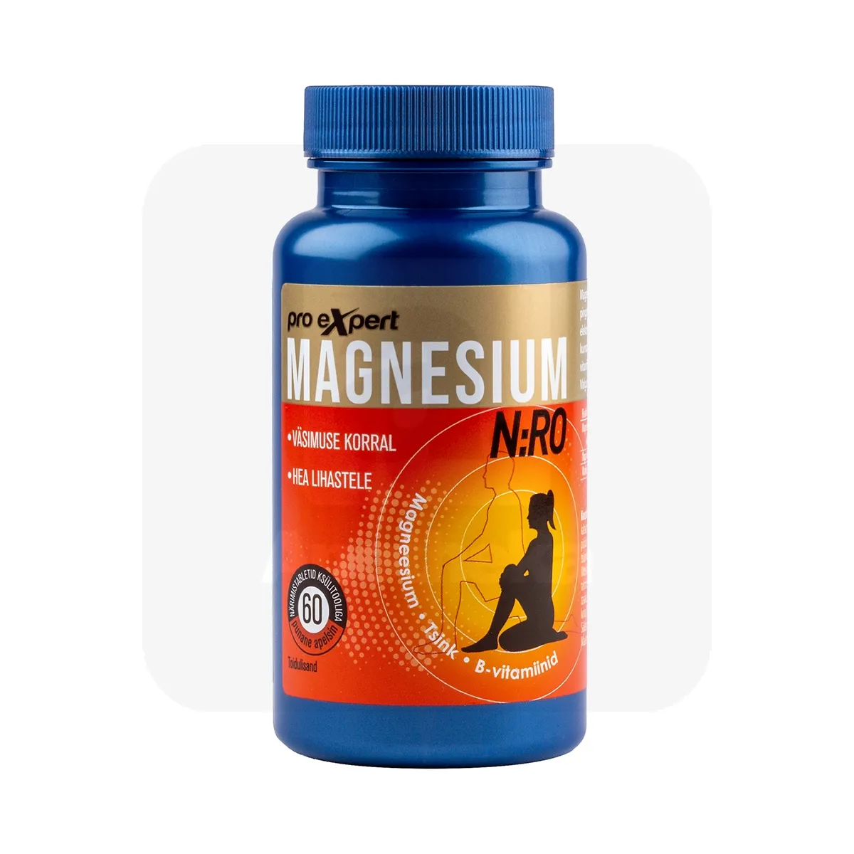 MAGNESIUM PRO EXPERT N:RO NÄRIMISTBL APELSINI N60 - Tootepilt