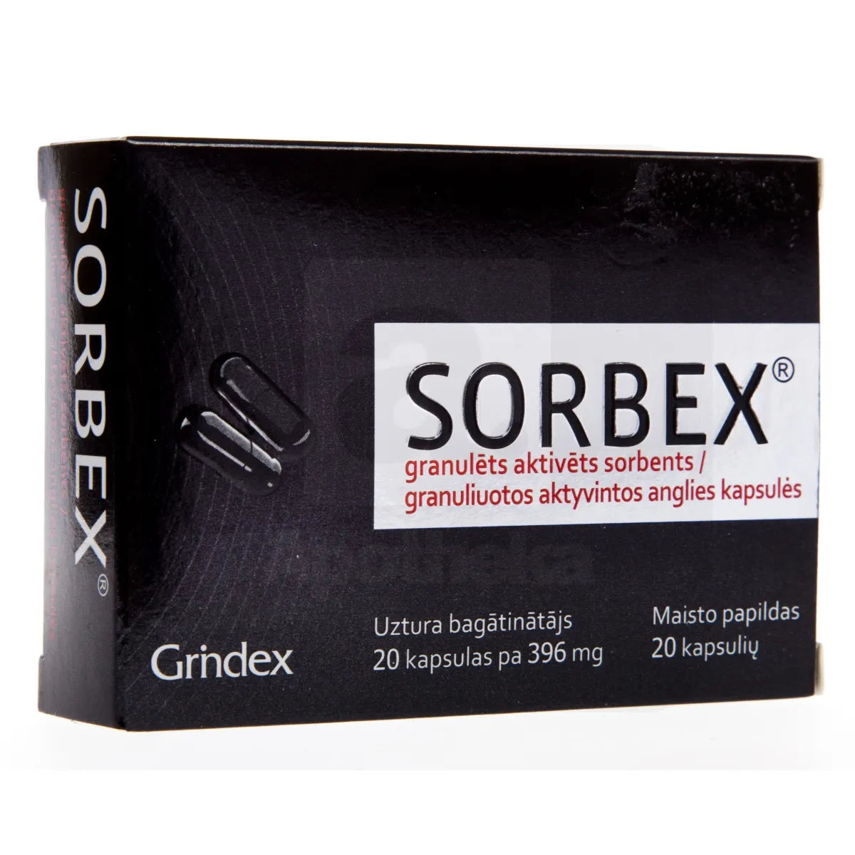 SORBEX CAPS 396MG N20 - Tootepilt