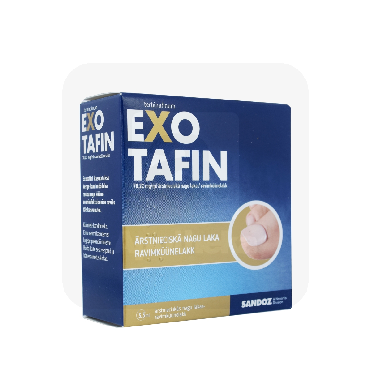 EXOTAFIN RAVIMKÜÜNELAKK 78,22MG/ML 3,3ML N1 - Tootepilt