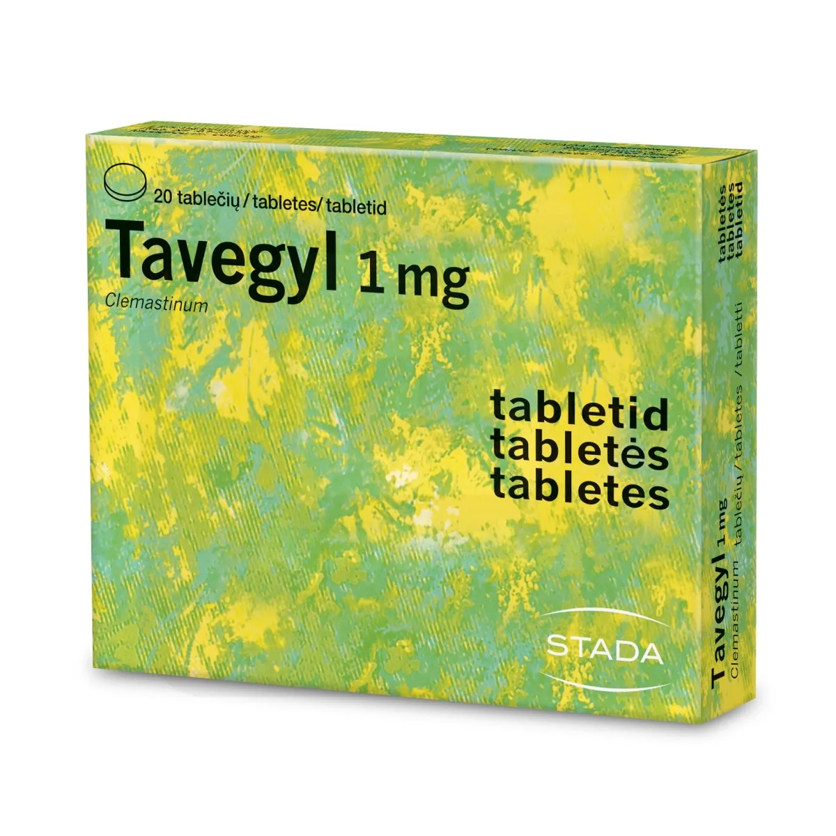TAVEGYL TBL 1MG N20 - Tootepilt