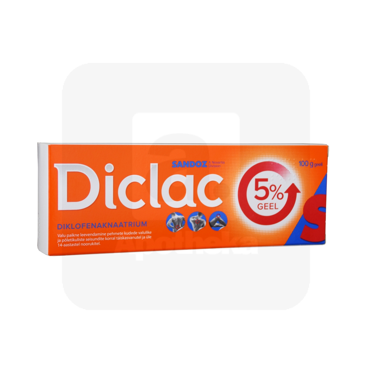 DICLAC 5% GEEL 50MG/G 100G