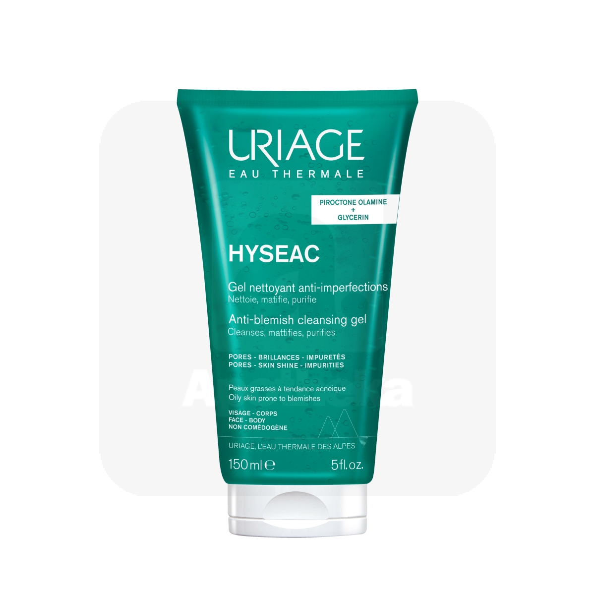 URIAGE HYSEAC PESUGEEL RASUSELE NAHALE NÄOLE JA KEHALE 150ML - Tootepilt