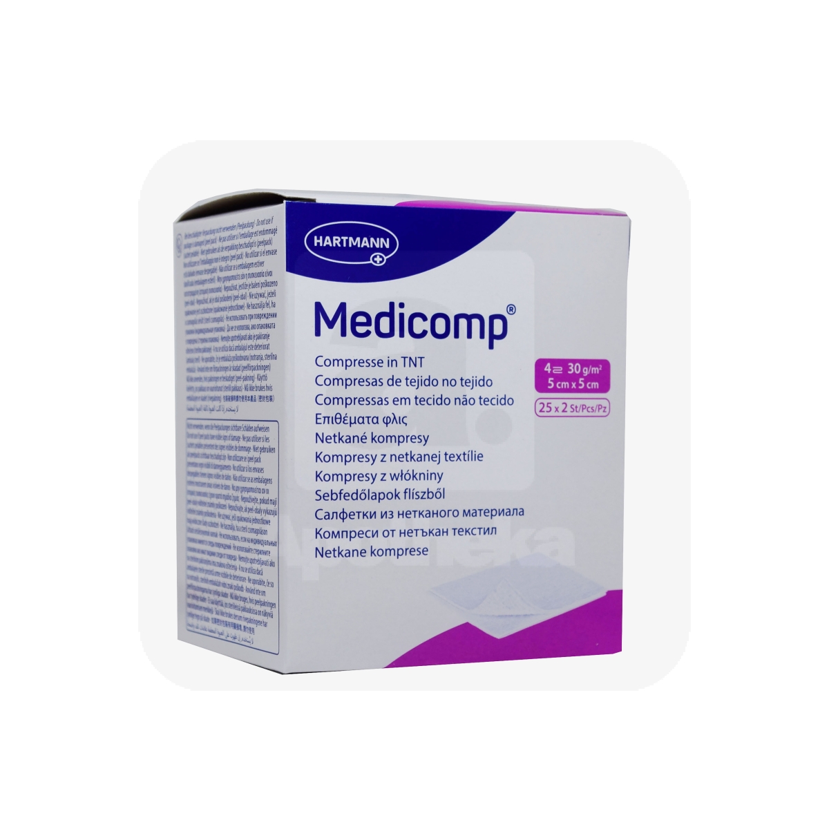 MEDICOMP TAMPOONID STERIILSED 5X5CM N25X2(4KIHTI)