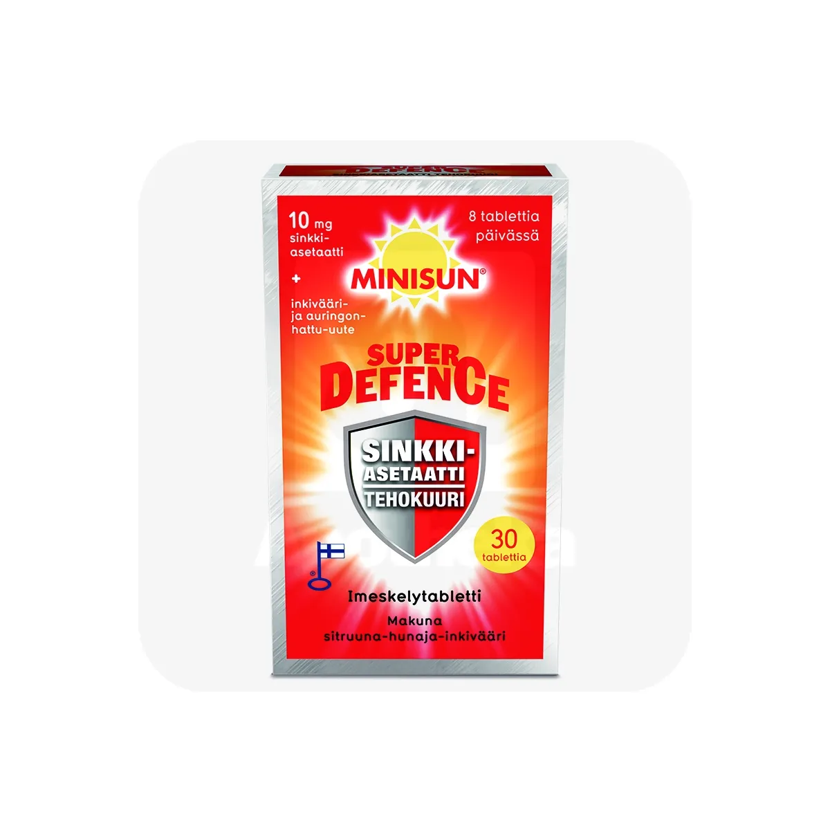 MINISUN SUPER DEFENCE ZN+ECHINACEA+INGVER NÄRIMISTBL N30 - Tootepilt