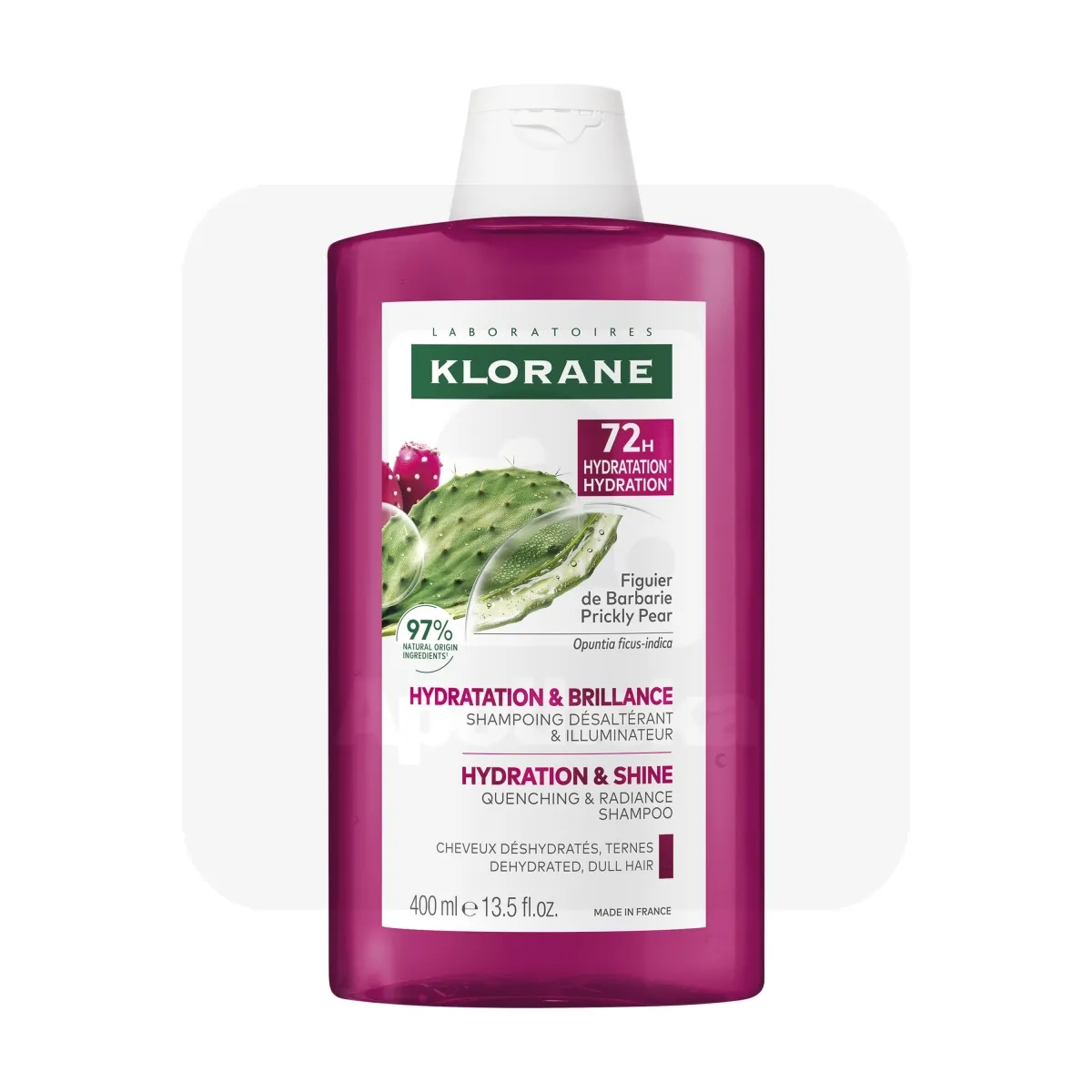 KLORANE SHAMPOON 72H NIISUTAV JA SÄRA ANDEV 400ML - Tootepilt