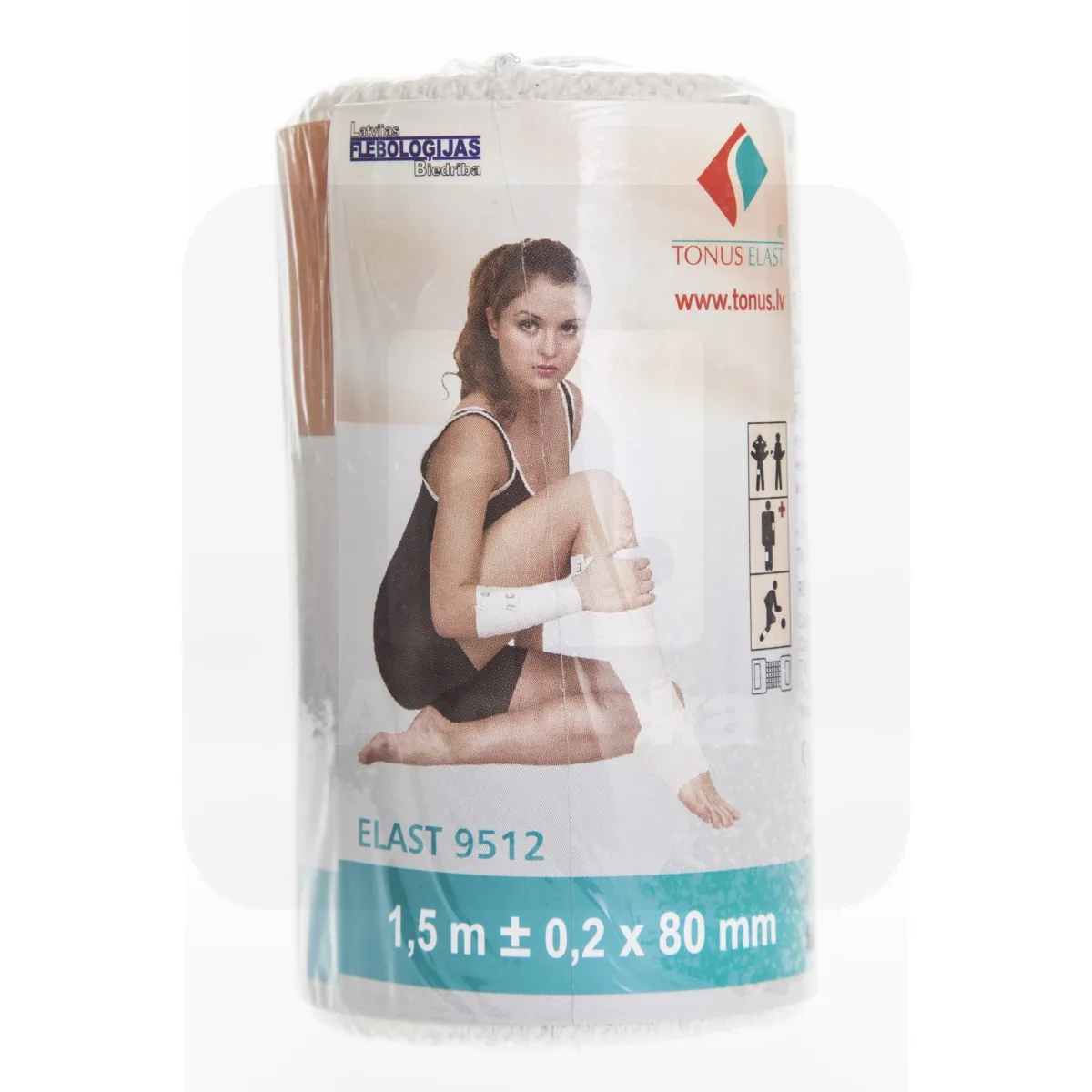 ELASTIKSIDE 8CMX1,5M (KESKMISELT VENIV) - Tootepilt