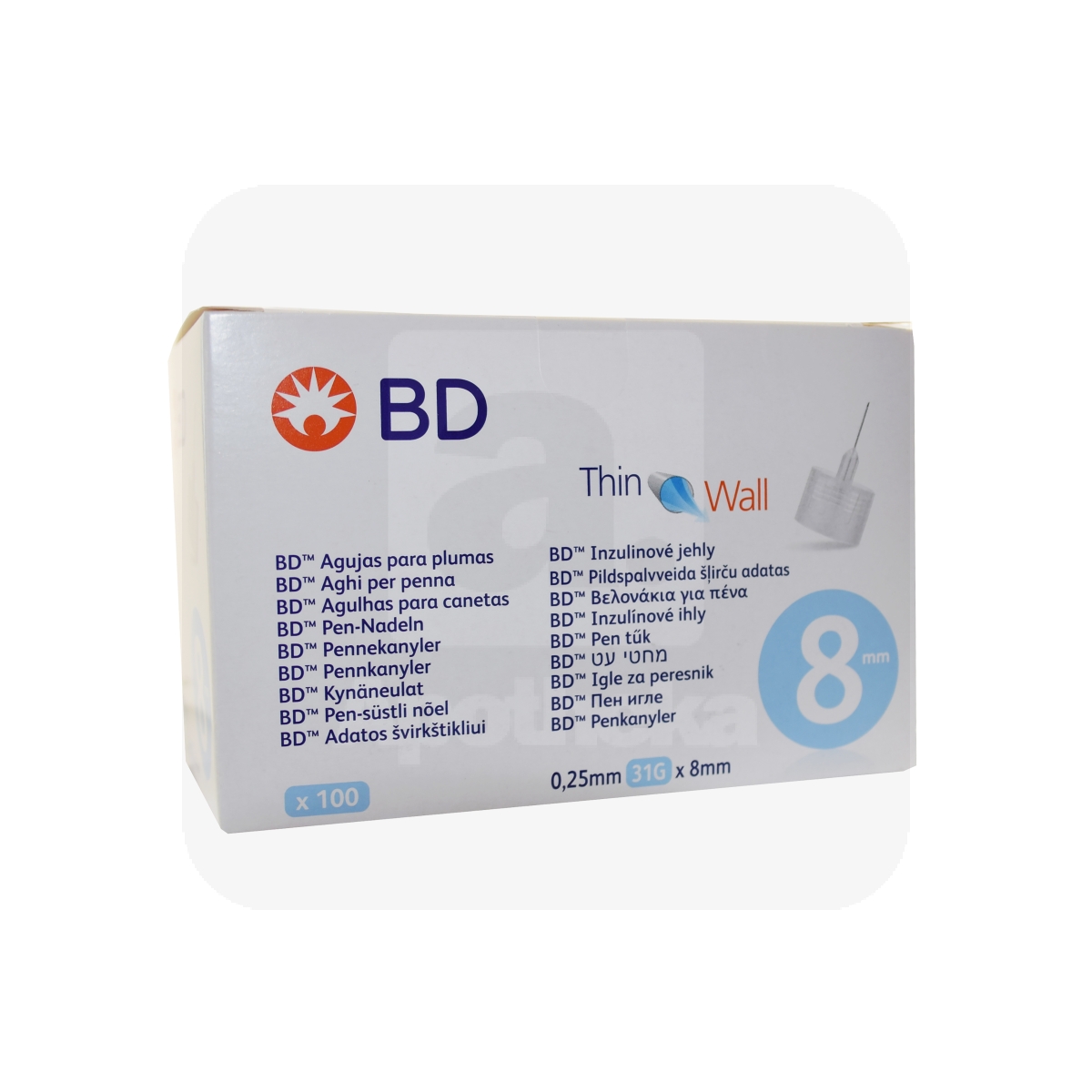 INSULIININÕELAD BD PEN-NÕEL 31G (0,25X8MM) N100 - Tootepilt