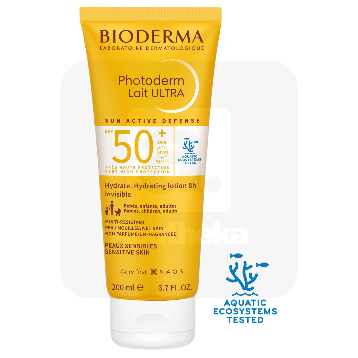 BIODERMA PHOTODERM LAIT ULTRA PÄIKESEKAITSEPIIM SPF50+ 200ML - Tootepilt