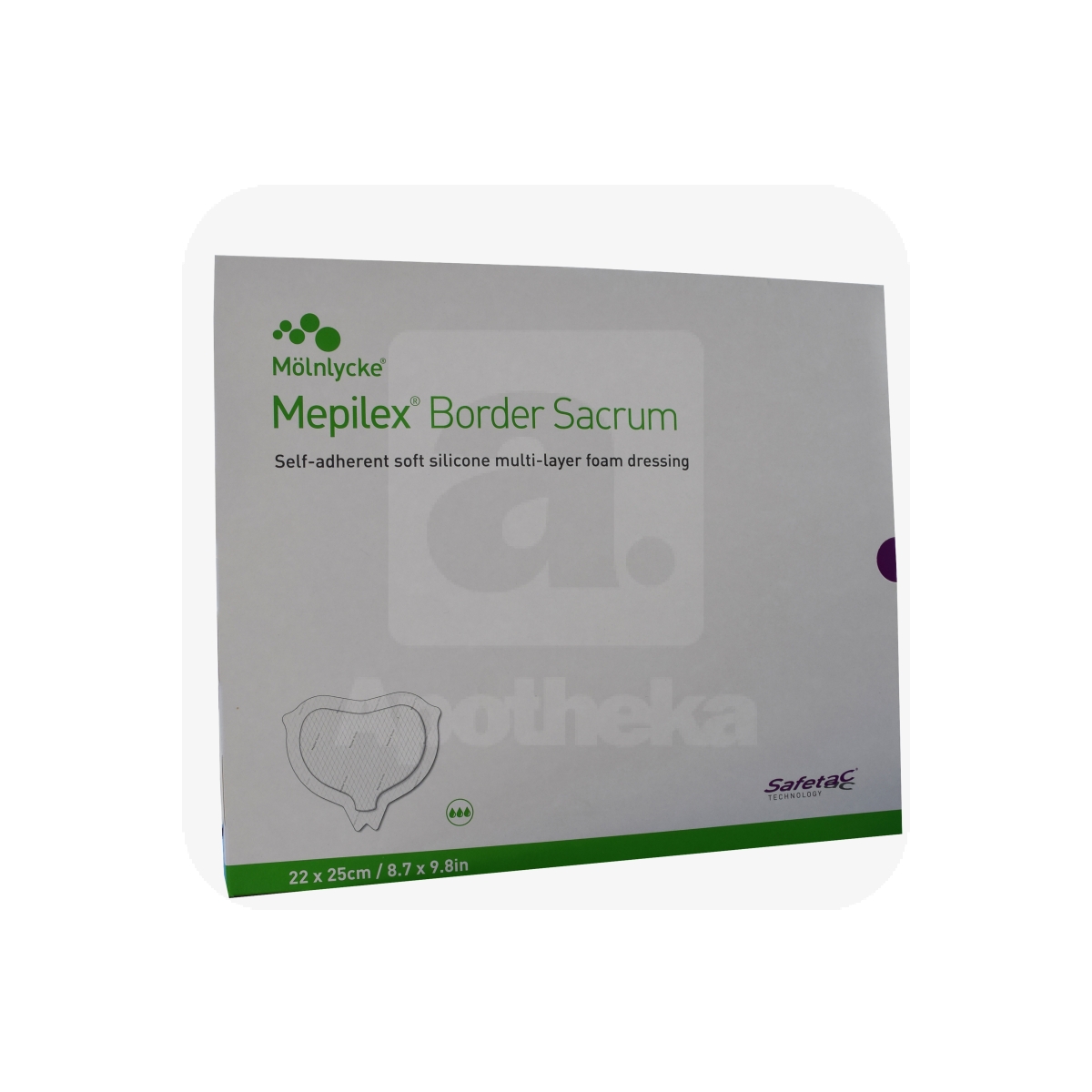 MEPILEX BORDER SACRUM 22X25CM VAHTMATERJALIST PLAASTER N5 - Tootepilt