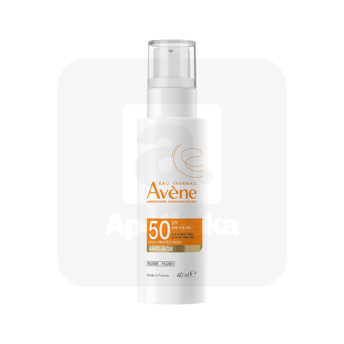 AVENE SUN PÄIKESEKAITSEEMULSIOON VANANEMISVASTANE SPF50+ 40ML - Tootepilt