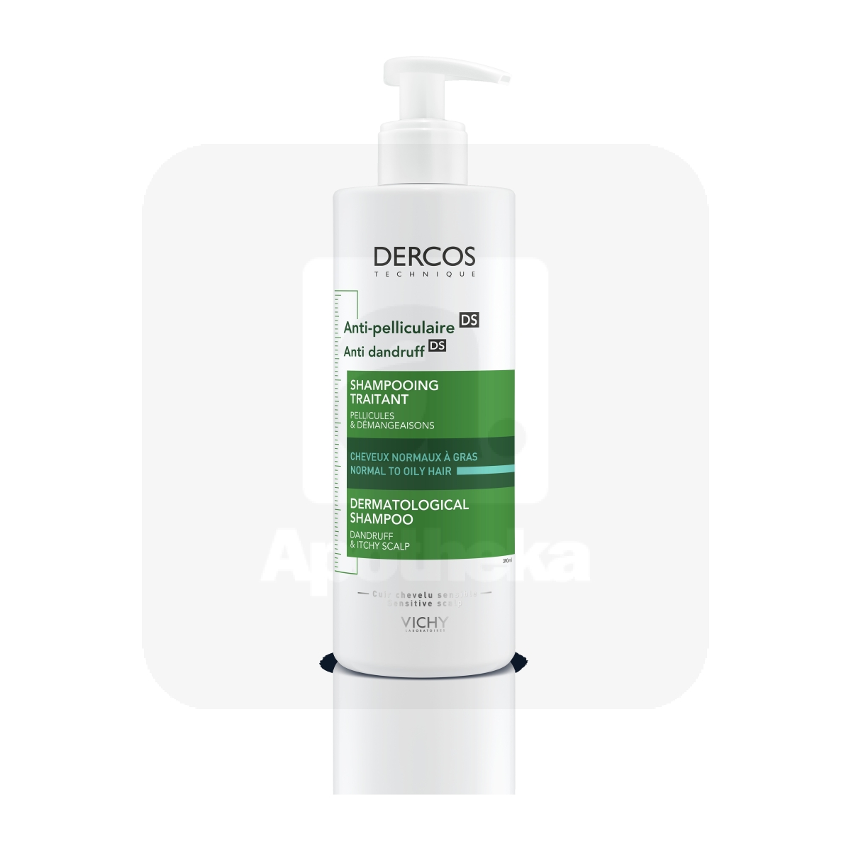 VICHY DERCOS ŠAMPOON KÕÕMAVASTANE RASVASTELE JUUSTELE 390ML - Tootepilt