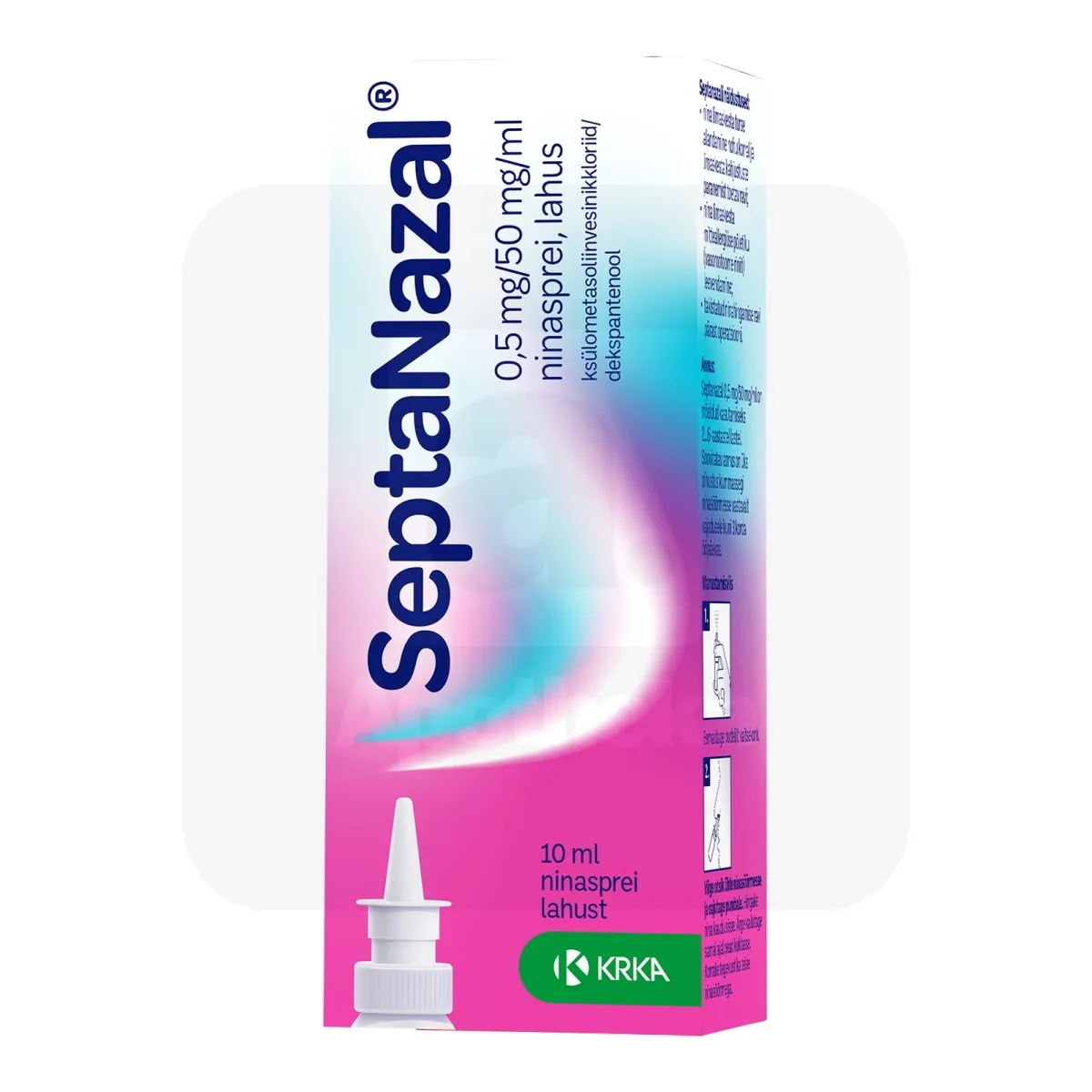 SEPTANAZAL NINASPREI 0.5MG+50MG/1ML 10ML N1 - Tootepilt