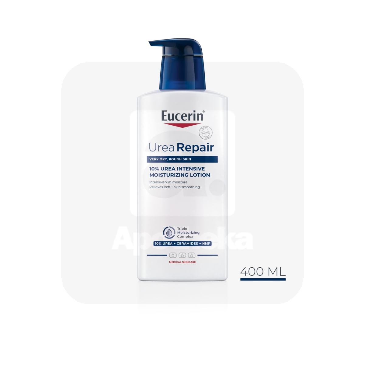 EUCERIN UREAREPAIR IHUPIIM VÄGA KUIV NAHK 10% UREA 400ML - Tootepilt