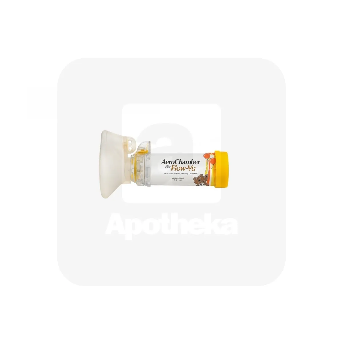 AEROCHAMBER PLUS FLOW-VU KESKMISE MASKIGA VAHEMAHUTI 1-5 AASTAT - Tootepilt