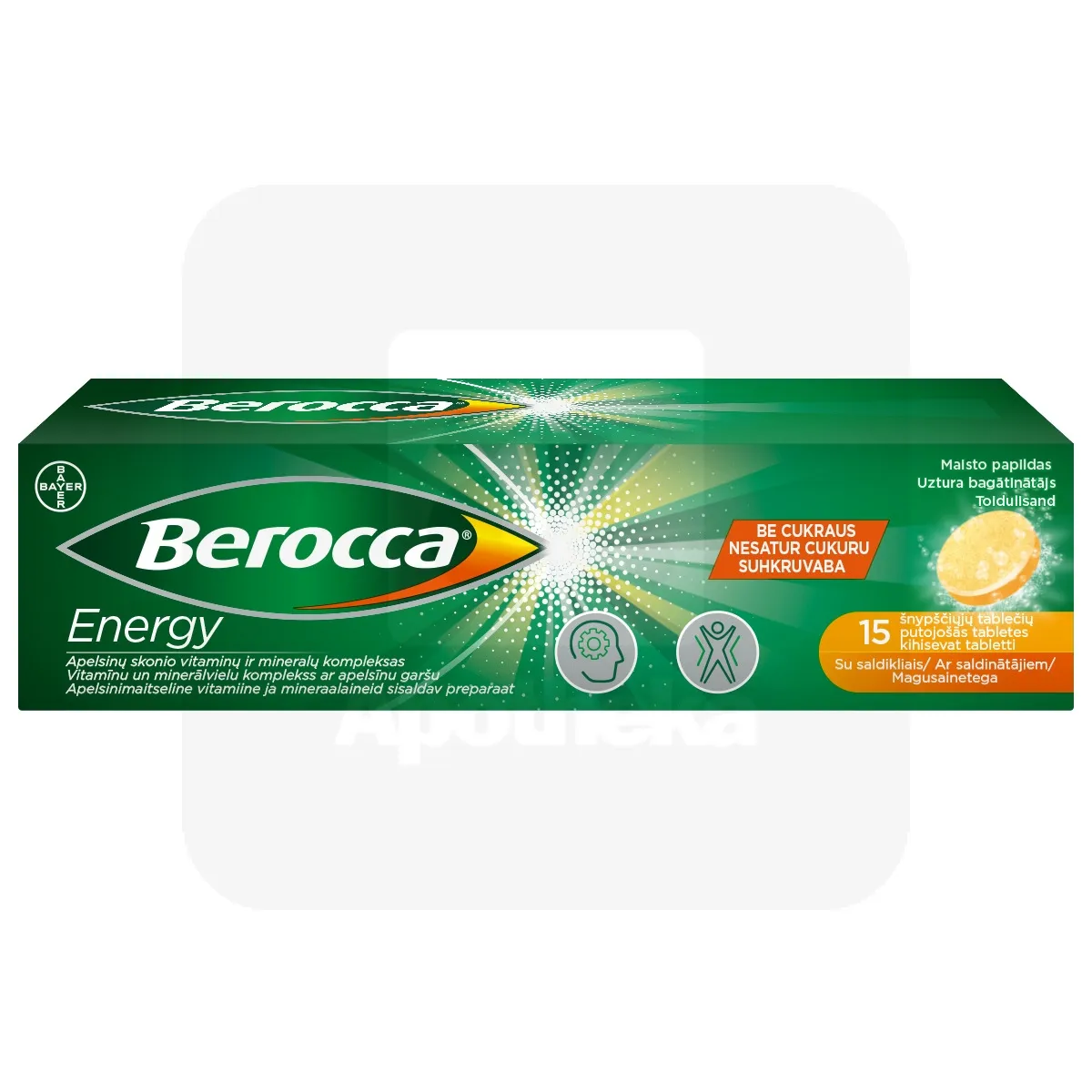 BEROCCA ENERGY KIHISEVAD TABLETID N15 - Tootepilt