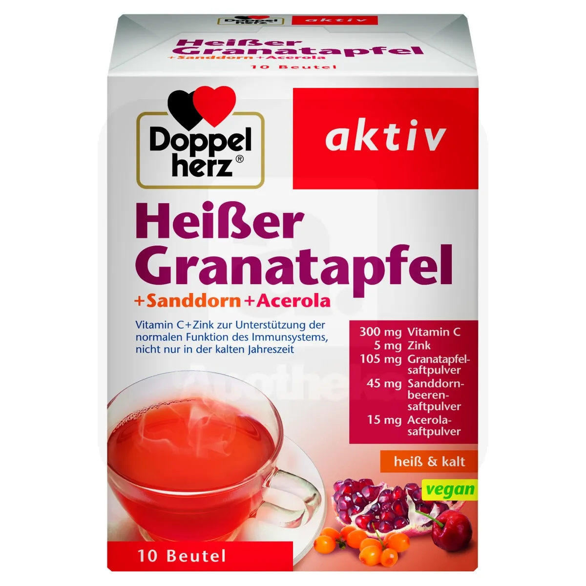 DOPPELHERZ AKTIV KUUM JOOK GRANAATÕUN+ASTELPAJU+ACEROLA N10 - Tootepilt