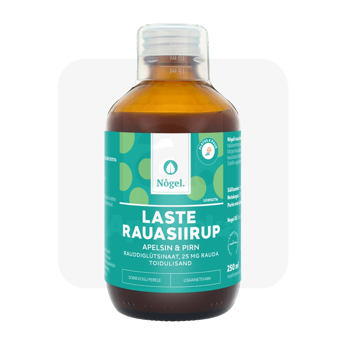 NÕGEL LASTE RAUASIIRUP 250ML - Tootepilt