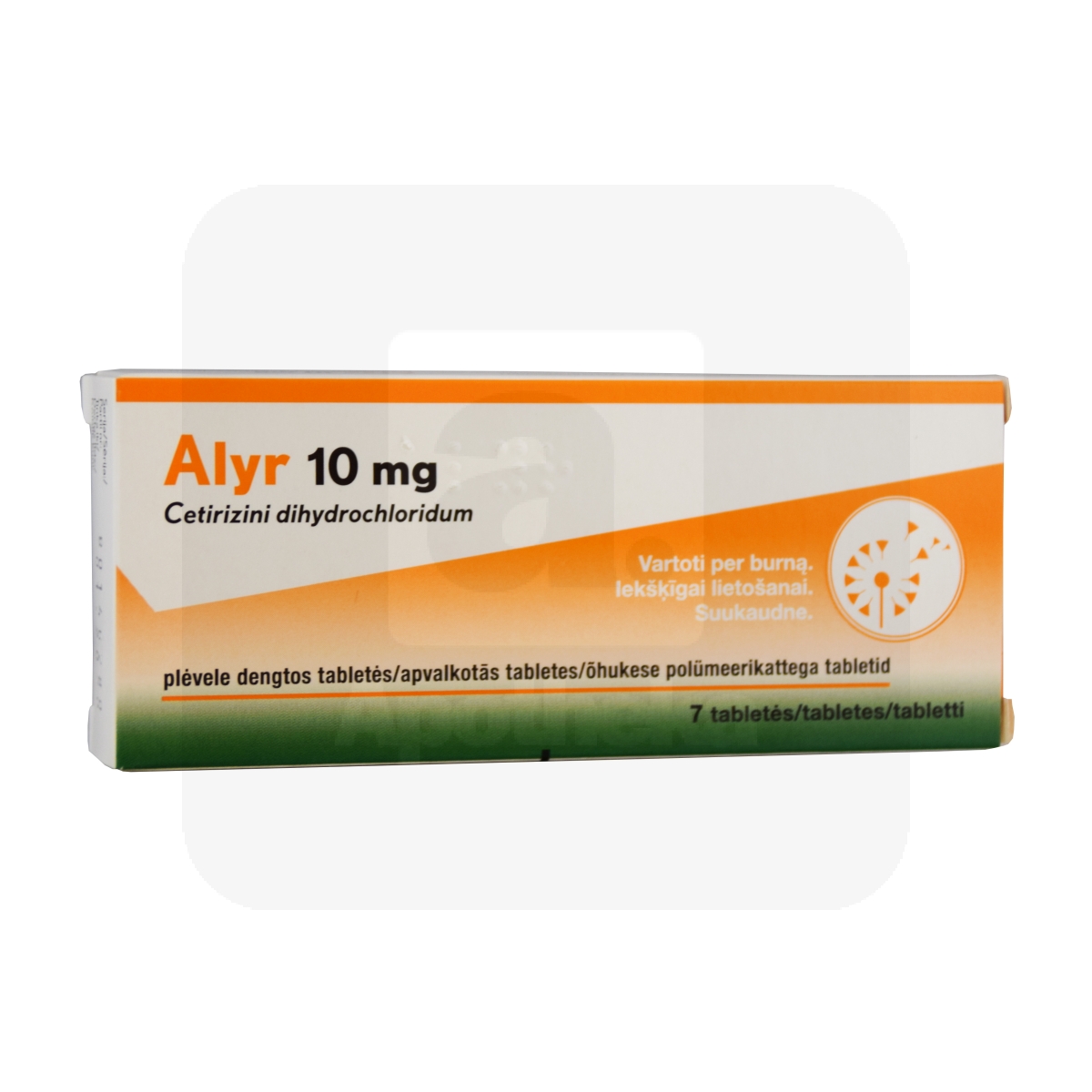 ALYR TBL 10MG N7 - Tootepilt