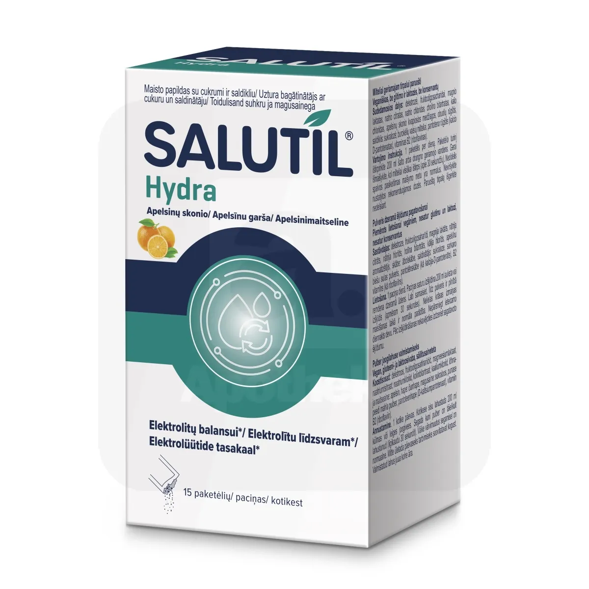 SALUTIL HYDRA LAHUSTUV PULBER APELSINIMAITSELINE N15 - Tootepilt 1