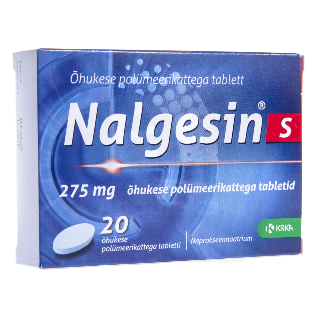 NALGESIN S TBL 275MG N20 - Tootepilt