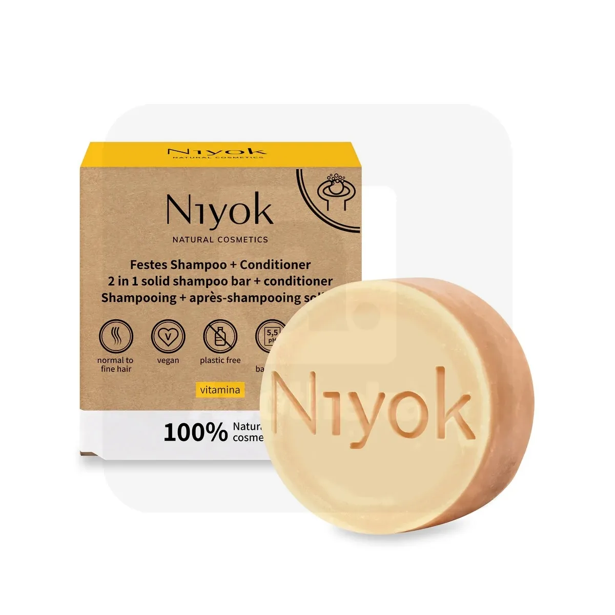 NIYOK TAHKE SHAMPOON+PALSAM VITAMINA 80G - Tootepilt