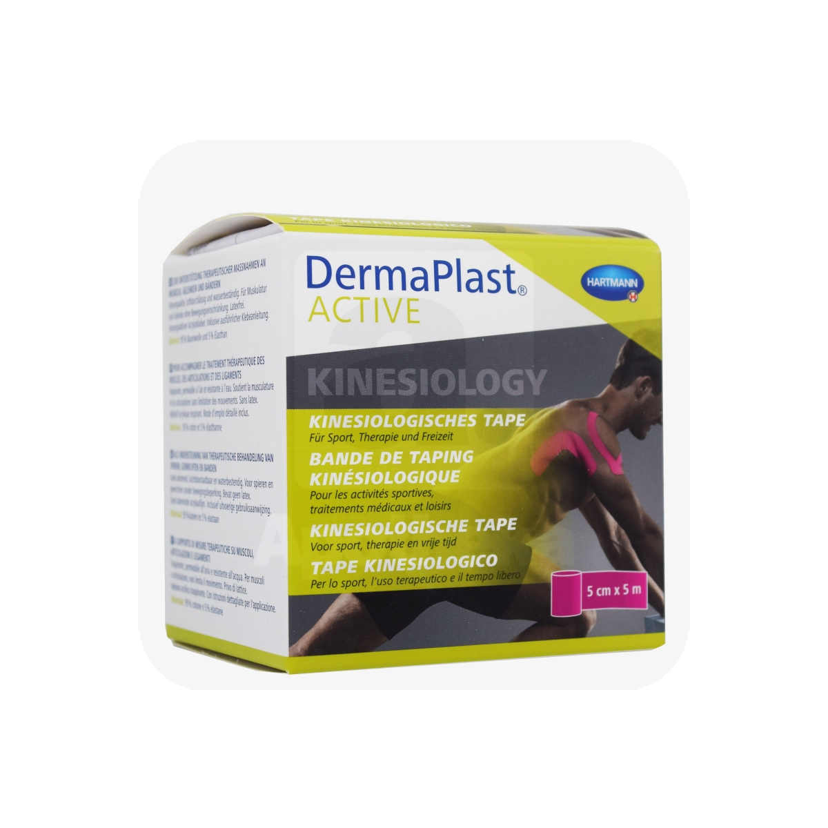DERMAPLAST ACTIVE KINESIOTEIP 5CMX5M ROOSA - Tootepilt