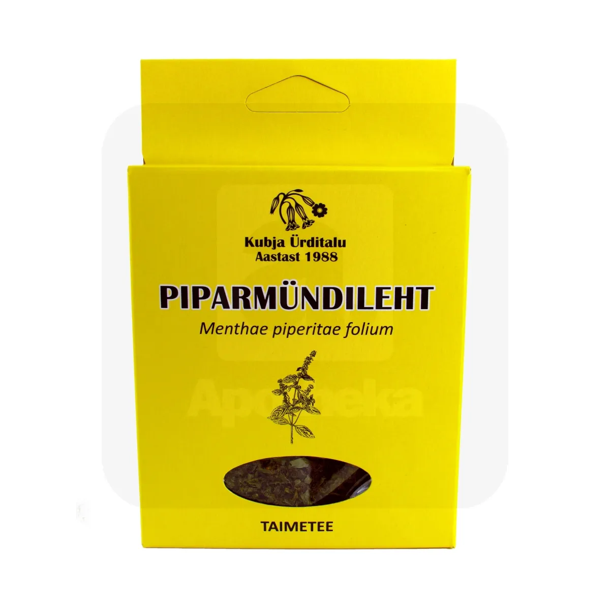 KUBJA PIPARMÜNDILEHT (MENTHAE PIPERITAE FOLIA) 15G (KARP) - Tootepilt