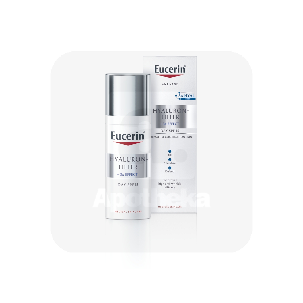 EUCERIN HYALURON-FILLER PÄEVAKREEM NORM. JA KOMB.NAHALE 50ML - Tootepilt