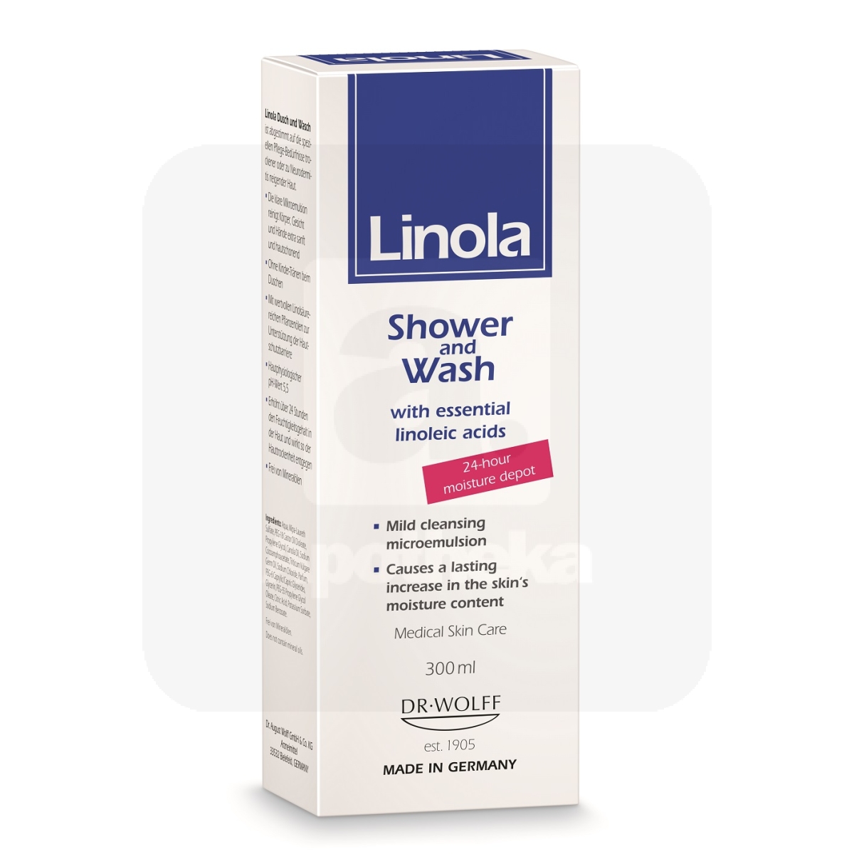 LINOLA DUSCH UND WASCH PESUGEEL 300ML - Tootepilt