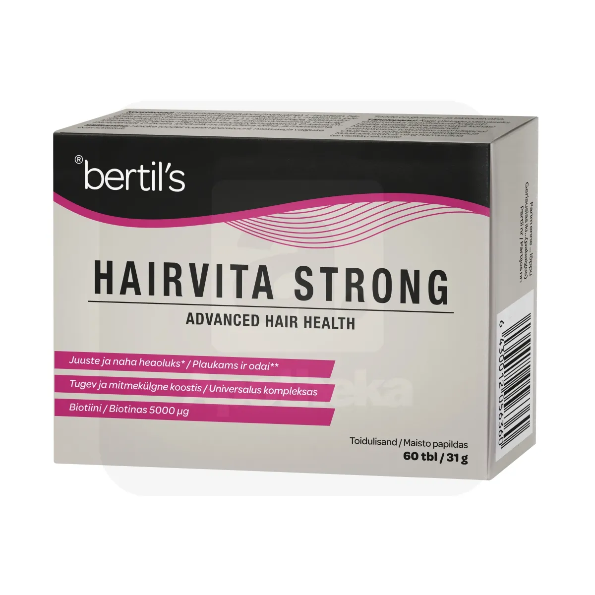 BERTILS HAIRVITA STRONG TABLETID N60 - Tootepilt