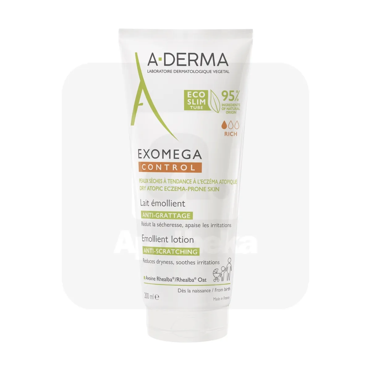 A-DERMA EXOMEGA CONTROL IHUPIIM ATOOPILISELE NAHALE 200ML - Tootepilt 1