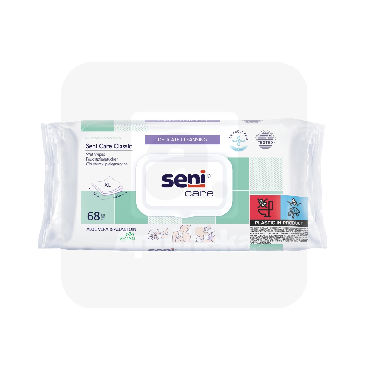SENI CARE NIISKED SALVRÄTIKUD AALOEGA XL N68 - Tootepilt