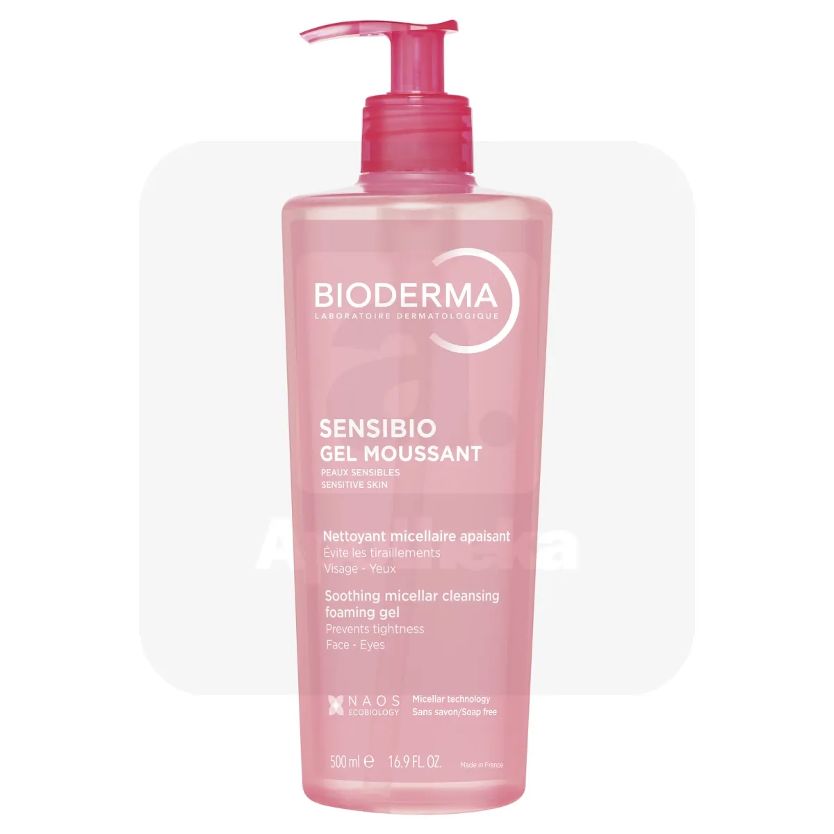 BIODERMA SENSIBIO NÄOPESUGEEL TUNDLIKULE NAHALE 500ML - Tootepilt