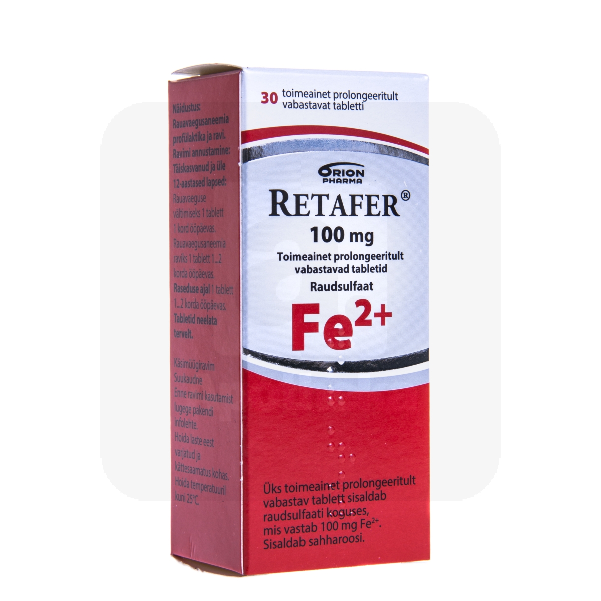RETAFER PROLONG TBL 100MG N30 - Tootepilt