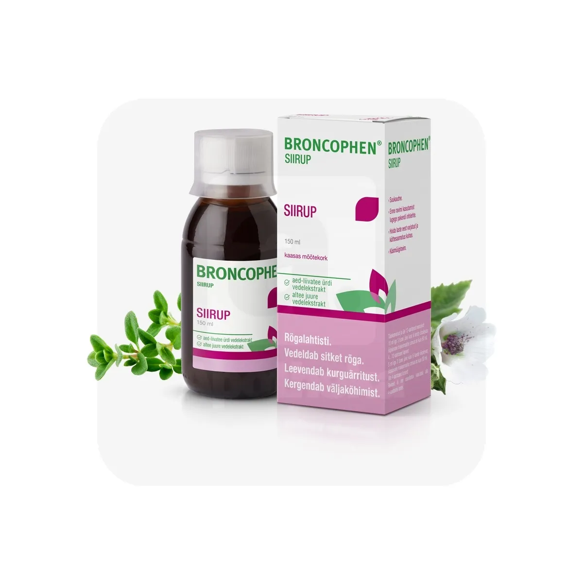 BRONCOPHEN SIIRUP 154MG+132MG/ML 150ML - Tootepilt