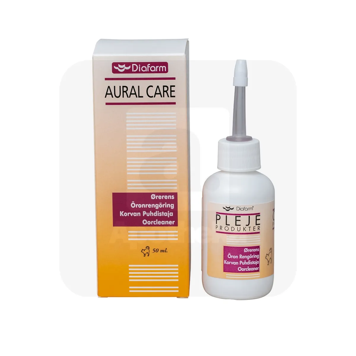 Diafarm kõrvapuhastusvahend kassidele 50 ml - Tootepilt