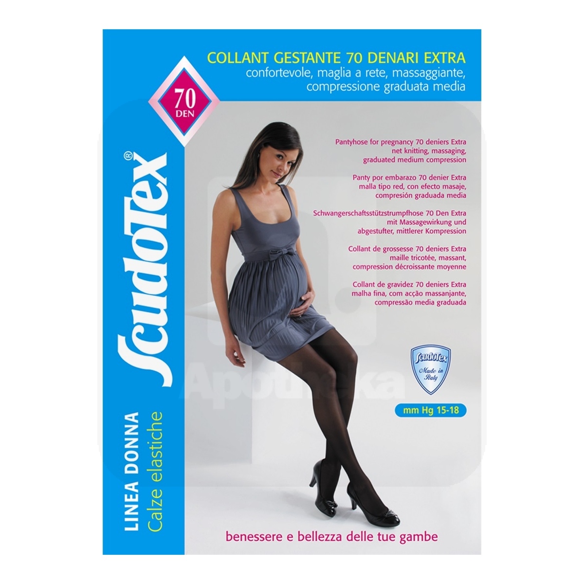 SCUDOTEX SUKKPÜKSID RASEDATELE 70DEN T4 NATURE (S476NA/4) - Tootepilt
